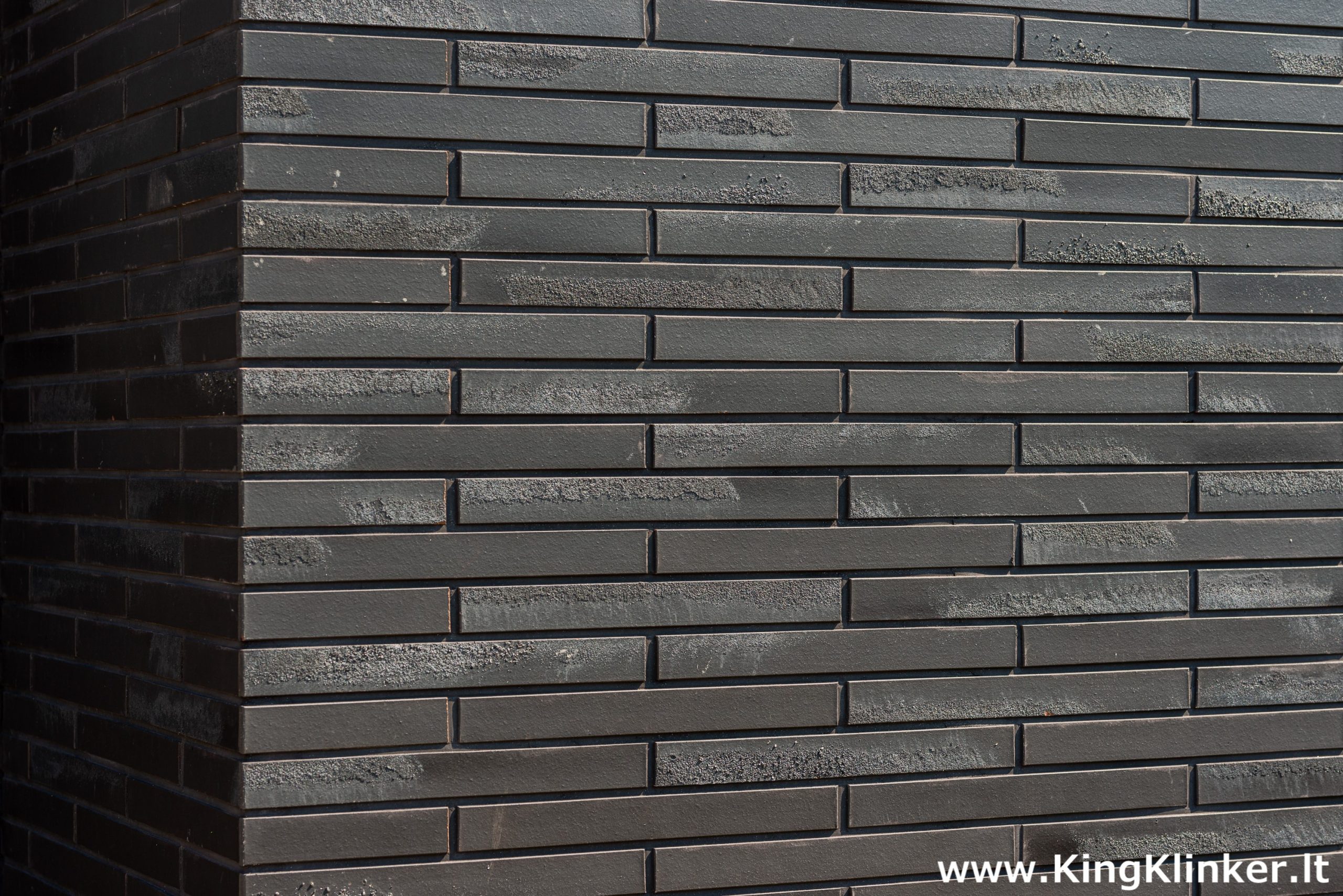 King Klinker ilgos klinkerio plytelės fasadui LF05 Black heart
