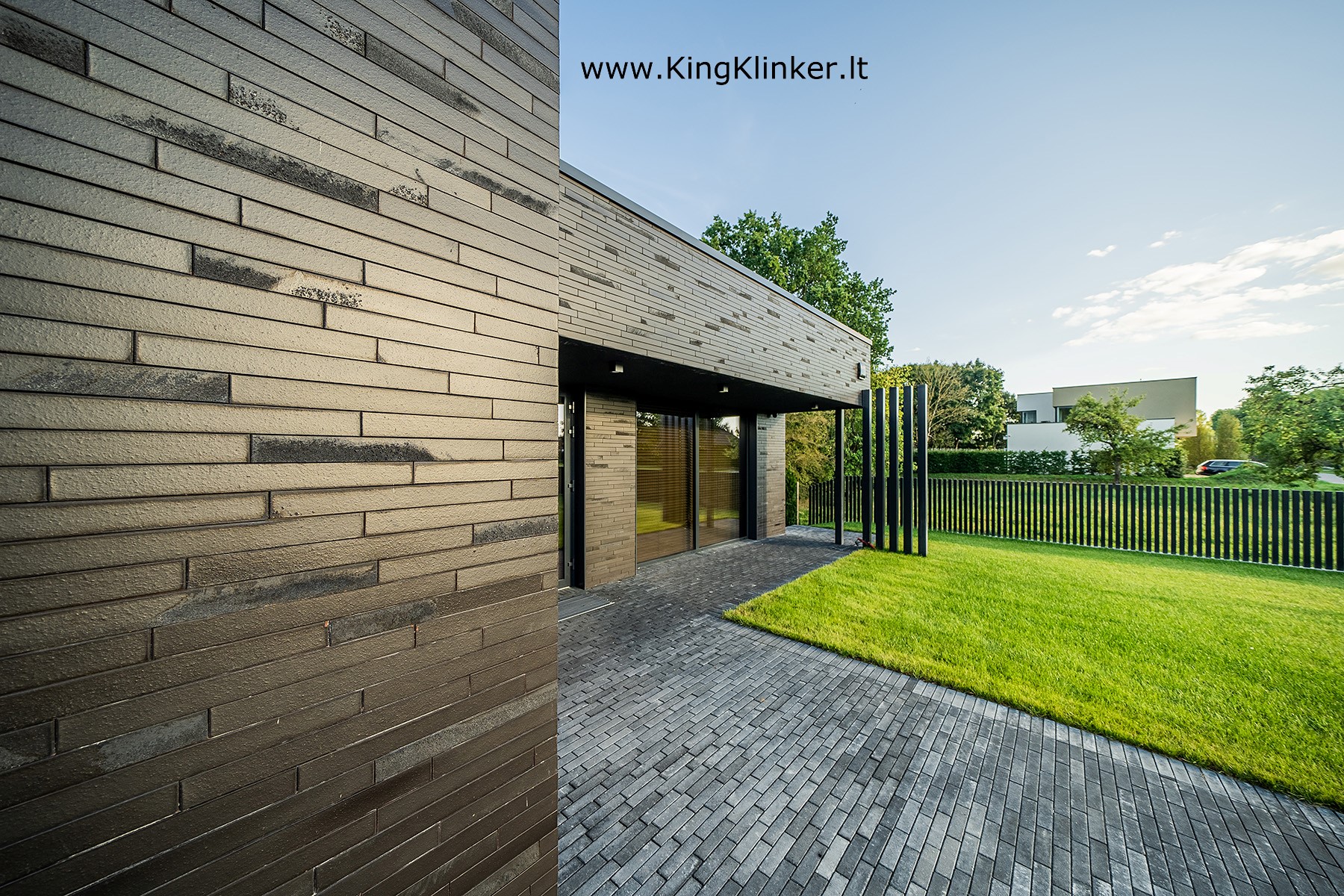 King Klinker ilgos klinkerio plytelės fasadui LF05 Black heart